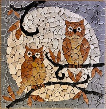 Gufi rosone mosaico - 2,