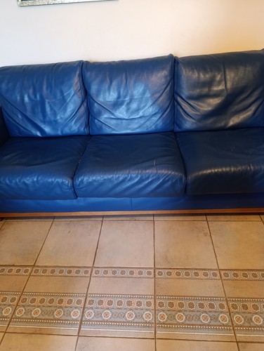 Due divani pelle tre posti - pelle,