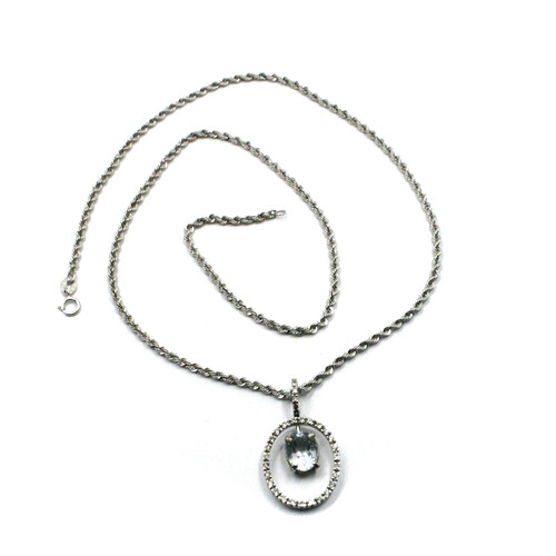 Collana oro bianco - collana,