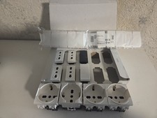 4 PRESE SCHUKO+ 4 BIPRESE+ 1 CAMPANELLO+1 INTERRUTORE TAPPARELLA BTICINO LIGHT 