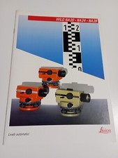 Opuscolo Leica Wild Heerbrugg livelli automatici NA20-24-28 G1 183 i VII 90  