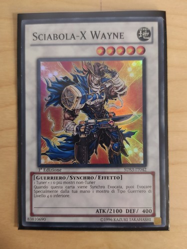 Carta sciabola x - carta, yu-gi-oh