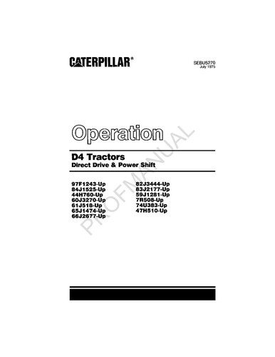 Caterpillar tractor direct - tractor,