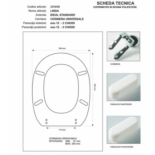 Copriwater ideal standard - copriwater,