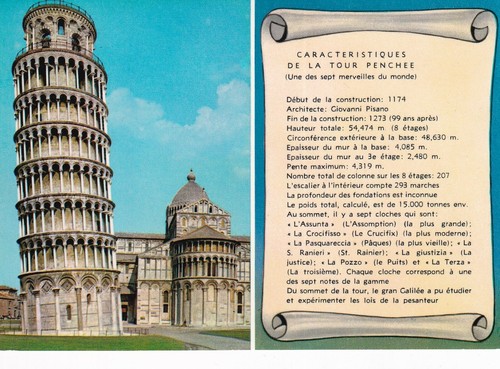 Cartolina postale pisa - -,