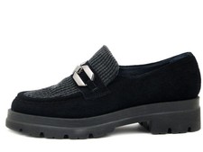 Women's 37 Black Suede and