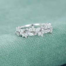 14K Placcato Oro Bianco 0.50