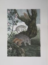 Enzo BELLINI, LA FONTAINE Acquarellate a mano cm. 70x50 anno 1983  Tir: 100