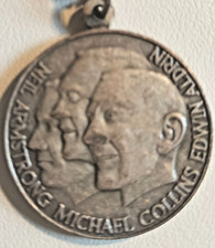 MEDAGLIA 1969 UOMO SULLA LUNA - AMSTRONG-COLLINS-ALDRIN - IN ARGENTO - RARA