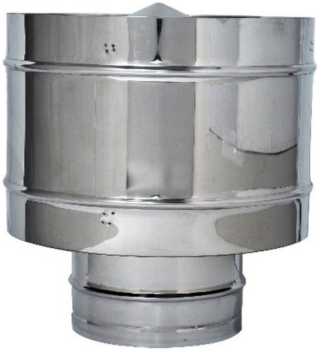 Fumaiolo fisso antivento inox - fisso,