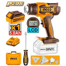 Pistola termica aria calda a batteria 20V INGCO Termosoffiatore