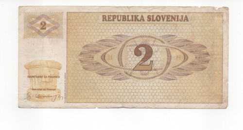 Banconota slovenia tolarjev - slovenia, 2