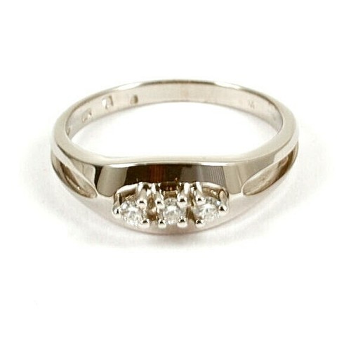 Anello 585 oro bianco - 585,