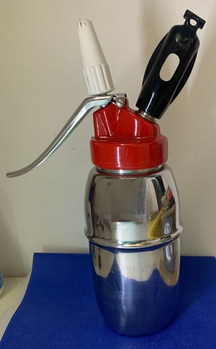 Sifone panna vintage cima - cima, inox