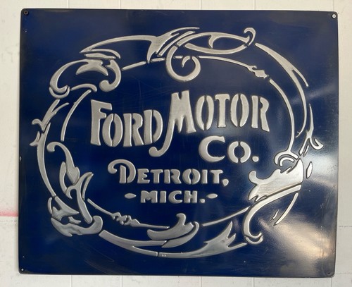 Vintage ford metal sign - ford,