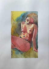 Acquerello figurativo astratto