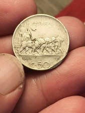 50 CENTESIMI 1925 LEONI RIGATO