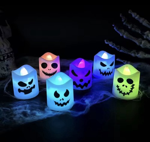 Candela zucca fantasma led - candela,