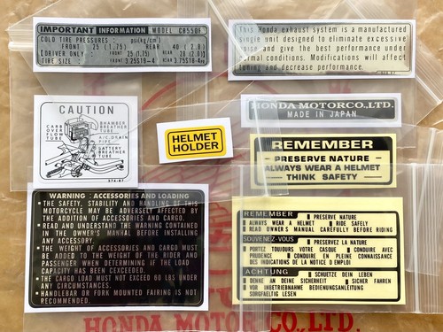 Honda cb550f cb550 four - four, decal