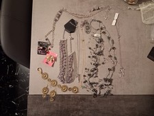 lotto gioielli bigiotteria 10 collane orecchini