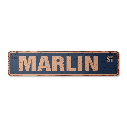 Marlin insegna stradale - insegna,