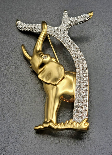 Spilla swarovski 1993 elephant - swarovski,