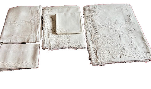 Splendido coordinato pizzo a - pizzo,