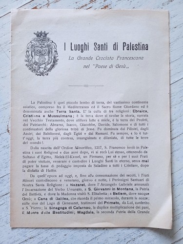 Luoghi santi palestina - santi, g