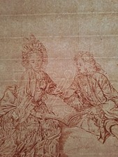 Disegno Antico. Bella sanguigna su carta filigranata; 30x38; senza Cornice; '800