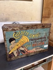 Scatola Latta Vintage “Cono Delizia” Gelati – Pubblicità Anni ‘40/’50