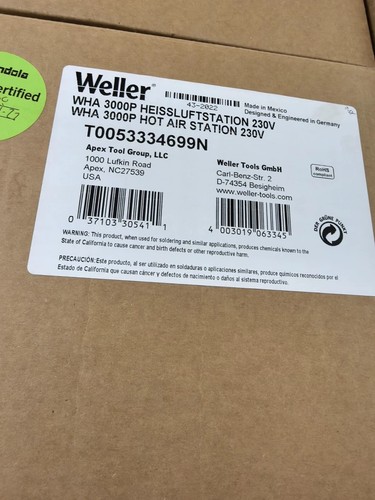 Weller wha3000p nuovissima - wha3000p,