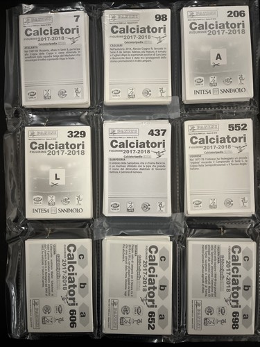 Calciatori 2017 2018 lotto di - calciatori,