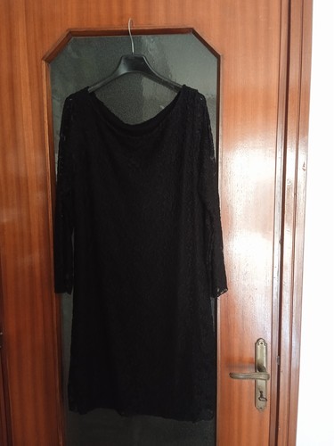 Vestito nero pizzo con - nero,