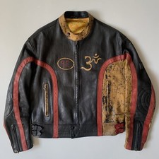 Rare Belstaff Black Prince Free Tibet Cafe Racer Leather Jacket