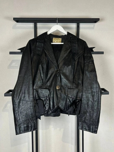 Giacca blazer pelle - , nera
