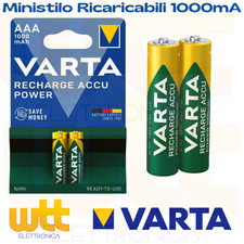 2 batterie ricaricabili AAA