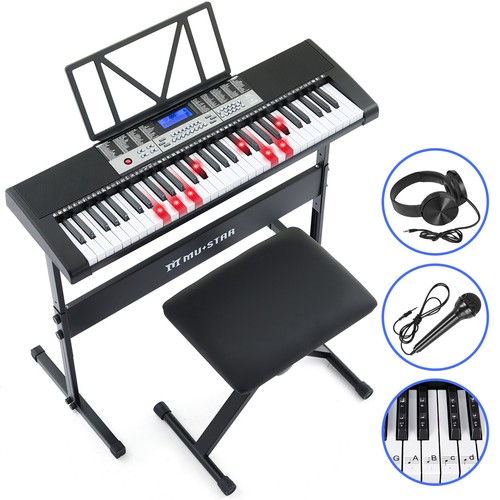 Mustar nero 61key illuminato - nero,