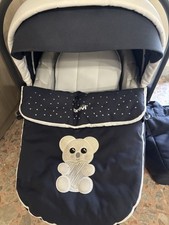 Trio Brevi Millestrade Blu Notturno Passeggino Portanfà Ovetto Borsa Usato