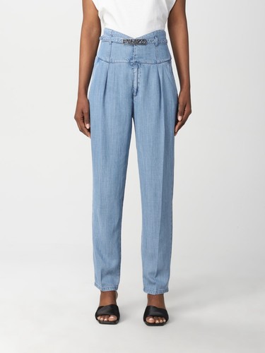Pinko jeans vita - alta, azzurro