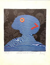 Enrico baj litografia - -, 7