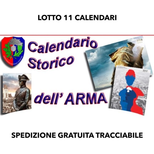 Lotto calendari carabinieri - 9,