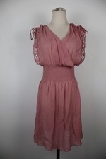 LIU JO VESTITO SMANICATO ROSA DONNA TG L WOMAN CASUAL VINTAGE DRESS ABITO LOGO