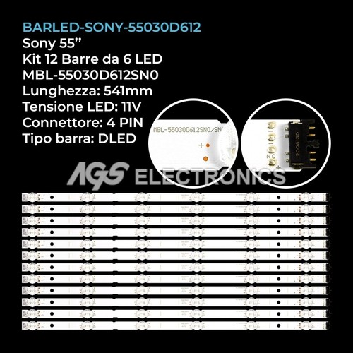 Kit barre strip led tv - 6,