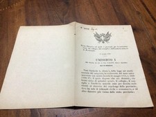 PONTREMOLI - 1879 - REGIO DECRETO - ARCHIVIO NOTARILE