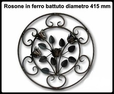  rosone decorativo in ferro battuto per recinzione ringhiere barriere art. 720/2
