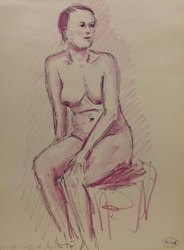 Disegno nudo kurt moser 64 - nudo, "kurt