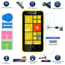 NOKIA LUMIA 620 PELLICOLA VETRO TEMPERATO 9H GLASS ANTI URTO ANTI IMPRONTA