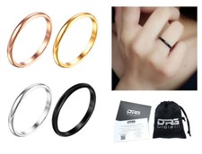 Anello Acciaio nero Sottile