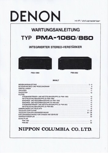Manuale servizio per - manuale, denon