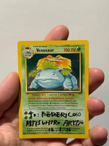 Vendo carta pokemon venusaur - carta,